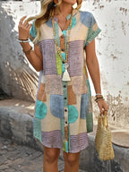 Lucille - Elegant Geometric Dress