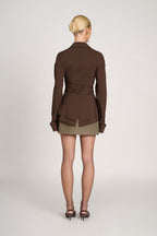 Romy - Fitted Draped Shirt - Modern Structure and Feminine Elegance