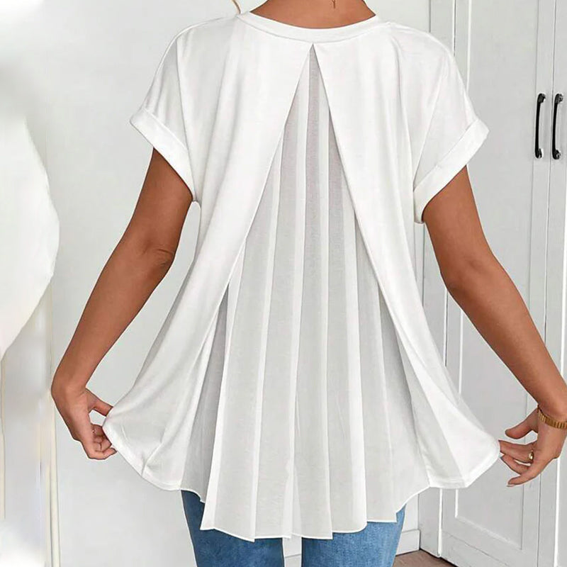 Estella - Unisex short sleeve patchwork t-shirt