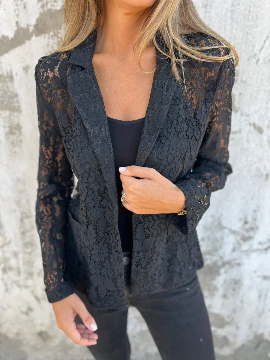 Félicie - Elegance in Lace Lightweight and Chic Blazer
