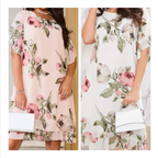 Kalina - Chiffon dress with flower petals