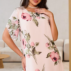 Kalina - Chiffon dress with flower petals